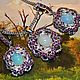 Earrings, pendant-Cobra-guardian of the soul-Opal fire Rubies Silver gilt. Jewelry Sets. Amalia-jewelry talisman. My Livemaster. Фото №5