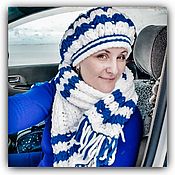 Аксессуары handmade. Livemaster - original item Knitted set: beret and scarf/snood to choose from. Handmade.