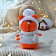 Mandarin cat in a hat and scarf, Stuffed Toys, Lipetsk,  Фото №1