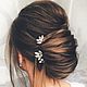 Decoration rhinestone hair decoration with rhinestones in the hair decoration with rhinestones for bride, hair barrettes with rhinestone, evening hair ornaments, hair jewelry for prom,
