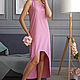 Pink sundress, long sundress, pink dress-cotton sundress. Sundresses. Lara (EnigmaStyle). My Livemaster. Фото №5