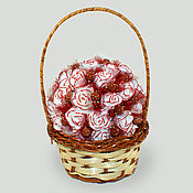 Цветы и флористика handmade. Livemaster - original item Basket of flowers with aventurine. Handmade.