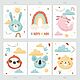 Набор постеров в детскую "Funny ANIMALS. Set7". Метрики детские. MARI♥Pictures. Ярмарка Мастеров.  Фото №6