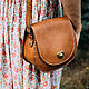  Handbag leather 'Pumpkin'. Crossbody bag. LITTLE BIRDS leather crafts. Online shopping on My Livemaster.  Фото №2