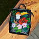 Leather backpack transformer with hand painted Toucan, Backpacks, Novosibirsk,  Фото №1