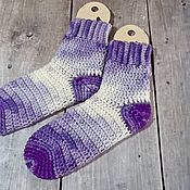Аксессуары handmade. Livemaster - original item Socks: Crocheted socks. Handmade.