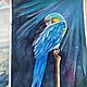 Watercolor painting Parrot. Pictures. Regina Kuyukova. My Livemaster. Фото №5