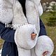 Парка с мехом финского песца. Шубы. YANA KRAFT BRAND. Ярмарка Мастеров.  Фото №4