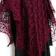 Order Cherry openwork shawl knitting Knitted shawl. Lace Shawl by Olga. Livemaster. . Shawls Фото №3