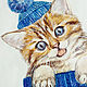  Акварельная картина Рыжий котенок. Новогодние сувениры. Yulia Belasla. Ярмарка Мастеров.  Фото №4