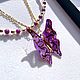 Колье бабочка из муранского стекла и Агата. Колье. I love Murano. Ярмарка Мастеров.  Фото №5