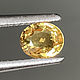 0.88ct Сертифицированный Натуральный негретый желтый Сапфир (Тонго). Природные материалы. Ведические кольца драгоценные камни (bauroom). Интернет-магазин Ярмарка Мастеров.  Фото №2