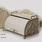 Для дома и интерьера handmade. Livemaster - original item Dolce Vita bread box with bronze fittings. Handmade.
