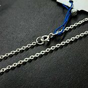 Украшения handmade. Livemaster - original item Chain 45cm Anchor Flat Silver (0804S035). Handmade.