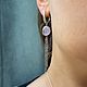 Длинные серьги с аметистом. Серьги классические. Katerina Moroz accessories for you (katerinamoroz). Ярмарка Мастеров.  Фото №5