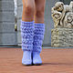 Order Boots ' Berta'. KnittedBoots. Livemaster. . High Boots Фото №3