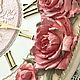 Часы настенные Белла Коралл. Часы классические. Rimma Vita мастерская Афина. Ярмарка Мастеров.  Фото №5