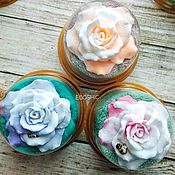 Basket of tangerines. Organic souvenir soap. Handmade