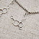 Формула Счастья (молекулы, гормоны) подвески из серебра. Подвеска. Julia-Domna. Ярмарка Мастеров.  Фото №4