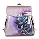 Order Backpack 'Welcome Cheshire'. Pelle Volare. Livemaster. . Backpacks Фото №3