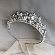 Wedding tiara 'Crystal-2». Bridal Tiara. Karina Wedding Accessories. Интернет-магазин Ярмарка Мастеров.  Фото №2