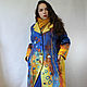 Coat felted ' Kiss. G. Klimt'. Coats. silk wool. My Livemaster. Фото №6