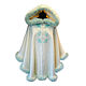 OVERSIZE poncho with large zip-off hood with fur-mint color, Ponchos, Moscow,  Фото №1