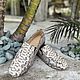 Moccasin Python skin, Moccasins, Moscow,  Фото №1