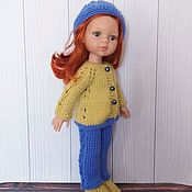 Куклы и игрушки handmade. Livemaster - original item Clothes for Paola Reina doll. Knitted suit for dolls.. Handmade.