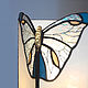 Lámpara De Mariposa De Oro. Decorativa de vidrio. Table lamps. ArtSmiL home decor (Anna). Интернет-магазин Ярмарка Мастеров.  Фото №2