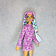 Knitted Pink Dress for Barbie Doll. Clothes for dolls. Lyusya_postcard. Online shopping on My Livemaster.  Фото №2