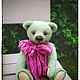 Мишка Тедди apple green. Мишки Тедди. Татьяна Корчикова teddy & dolls. Интернет-магазин Ярмарка Мастеров.  Фото №2