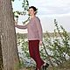 Джемпер женский вязаный хлопковый "Капучино". Джемперы. Ольга Торопова (Lelya_crochet). Ярмарка Мастеров.  Фото №4
