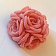 брошь из нежных розовых роз оригинальное украшение цветы из ткани бледно-розовые розы брошь из шести роз необычная брошь подарок на любой случай комплект брошь-браслет подарок девушке выпускной вечер