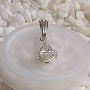 Украшения handmade. Livemaster - original item Silver pendant with moissanite.. Handmade.
