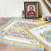 Сувениры и подарки handmade. Livemaster - original item Easter Souvenirs: Linen towels Patterns Russia. Handmade.