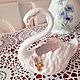 Винтаж: Лебедь фарфоровый  Capodimonte Италия  A.Rotondo. Статуэтки винтажные. Messy. Интернет-магазин Ярмарка Мастеров.  Фото №2