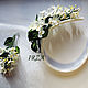 Headbands: White lilac made of natural silk. Headband. silk fairy tale. My Livemaster. Фото №6