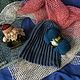 Заказать Beanie hat is knitted by cross crocheting yarn half wool. Magazin mastera Kati Kryukovoj (Krykova). Ярмарка Мастеров. . Caps Фото №3