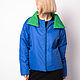 Двухсторонняя короткая куртка зеленый/синий. Куртки. Alena Vishnyakova. Ярмарка Мастеров.  Фото №5