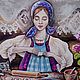  665. Большая разделочная доска Хозяюшка. Заготовка пельменей. Утварь. Татьяна - шкатулки для души. Ярмарка Мастеров.  Фото №5