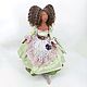 Виолетта Vaiolet авторская интерьерная кукла / collection  doll. Будуарная кукла. alenaklauzner. Ярмарка Мастеров.  Фото №4