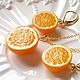 Order 'Juicy oranges' pendant and earrings. Country Cottage. Livemaster. . Jewelry Sets Фото №3