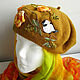Copy of Takes embroidery FEATHER of the FIREBIRD. Berets. Juliya Laborera. Online shopping on My Livemaster.  Фото №2