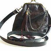 Сумки и аксессуары handmade. Livemaster - original item Handbag with clasp: women`s bag, leather bag. Handmade.