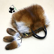Сумки и аксессуары handmade. Livemaster - original item Bag made of Fox fur ognevki. Stylish ladies ` accessory №6. Handmade.