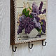 Hanger-panels for keys,and for kitchen BOUQUET OF LILAC. Clothes Hangers and Hooks. Boutique  OCEANOFLOVE (oceanoflove). Online shopping on My Livemaster.  Фото №2
