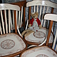 Роспись стульев в русско-византийском стиле, Стулья, Москва,  Фото №1