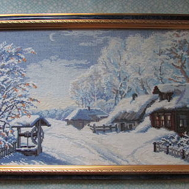 Картины и панно ручной работы. Ярмарка Мастеров - ручная работа Русская зима. Handmade.