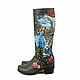 Women's boots 'Heroes of Lewis Carroll'. High Boots. Pelle Volare. Online shopping on My Livemaster.  Фото №2